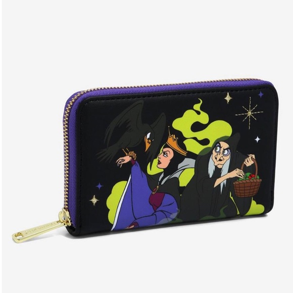 Loungefly Handbags - New Loungefly Disney Snow White and the Seven Dwarfs Evil Queen Zip Wallet